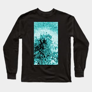 Blue Ice Winter Mosaic Long Sleeve T-Shirt